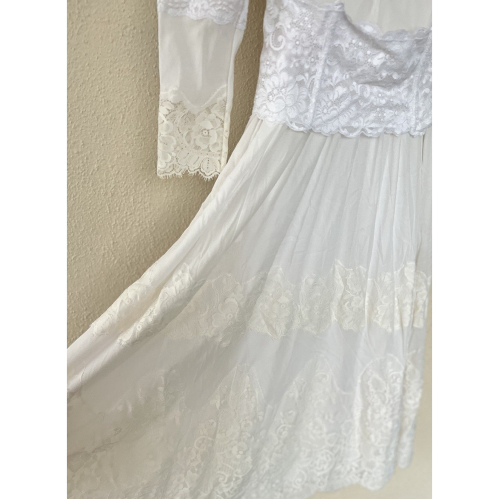 Free People We are HAH Hidden Gem Dress M Walking On Eggshells Victorian Regency - Picture 9 of 11